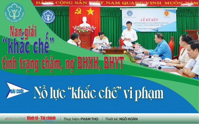 Nan giải "khắc chế" tình trạng chậm, nợ BHXH, BHYT-  Bài cuối: Nỗ lực “khắc chế” vi phạm